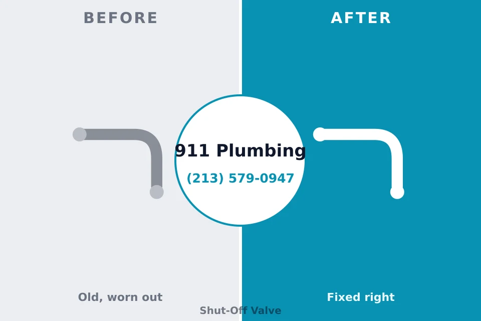 Before and after: plumbing repair Kingwood, WV